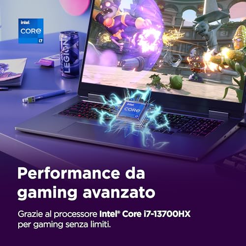 LOQ Gaming Notebook 17.3" FHD (1920x1080) 165Hz, Intel Core i7-13700HX, RAM 16GB, 1TB SSD, NVIDIA GeForce RTX 5060 8GB GDDR7, Windows 11, Tastiera Retroilluminata - Luna Grey - Notebook - Immagine 1