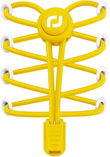 RJ-Sport Tieless Elastic Shoe Laces - Heavy Duty No Tie Shoelaces for Kids and Adult with Strong Lock and Speed Shoestrings