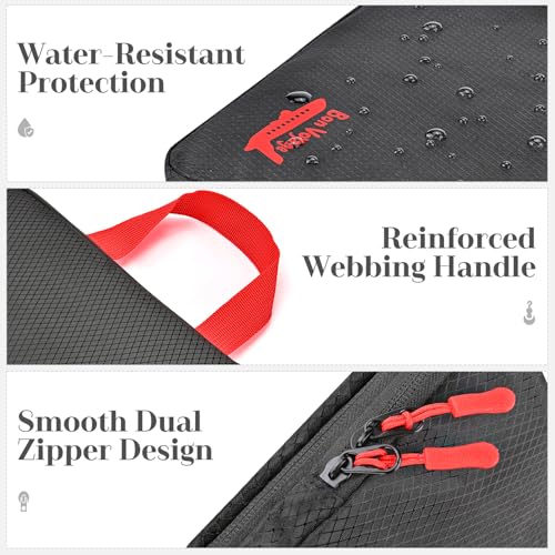 6 Set Compression Packing Cubes for Travel, 3 Sizes (5+1) for Carry-On Travel, Waterproof Compression Packing Cubes Set with Laundry Bag & Luggage Organizer (Black) - Image 6