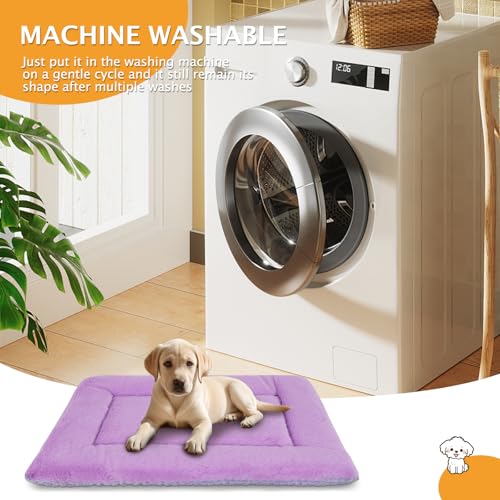 PET SPPTIES Hundebett Weiches und Warmes Matten Hundekissen Waschbarn kuschelig Umkehrbar Haustier Sofakissen PS085 (90X70 cm, Purple)