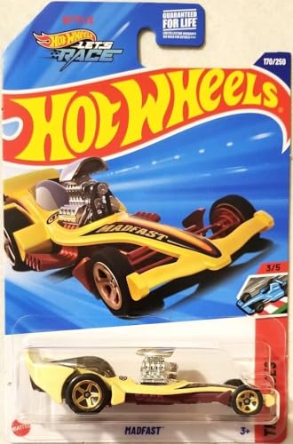 Auto Hot Wheels Madfast 1:64 amarillo miniatura 1