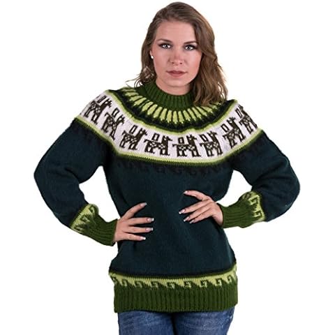 Gamboa Lightweight Alpaca Knit Jumper Green Cover
