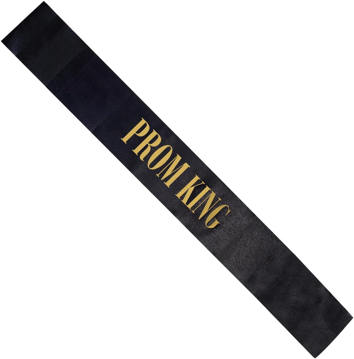 Amazon.com: Anderson's Prom King Black Satin and Metallic Gold Foil ...