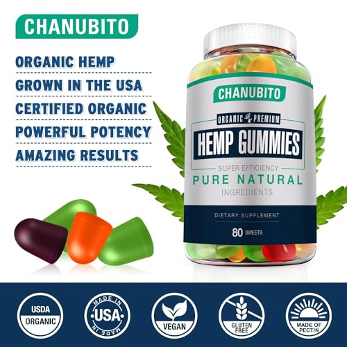Hemp Gummies (3 Packs) Organic Omega 3 6 9 Supplement High Potency - Pain, Sleep, Mood - with Pure Hemp Oil Extract - Natural Edibles Gummy-Vegan, Non-GMO, Low Sugar - Thumbnail 7