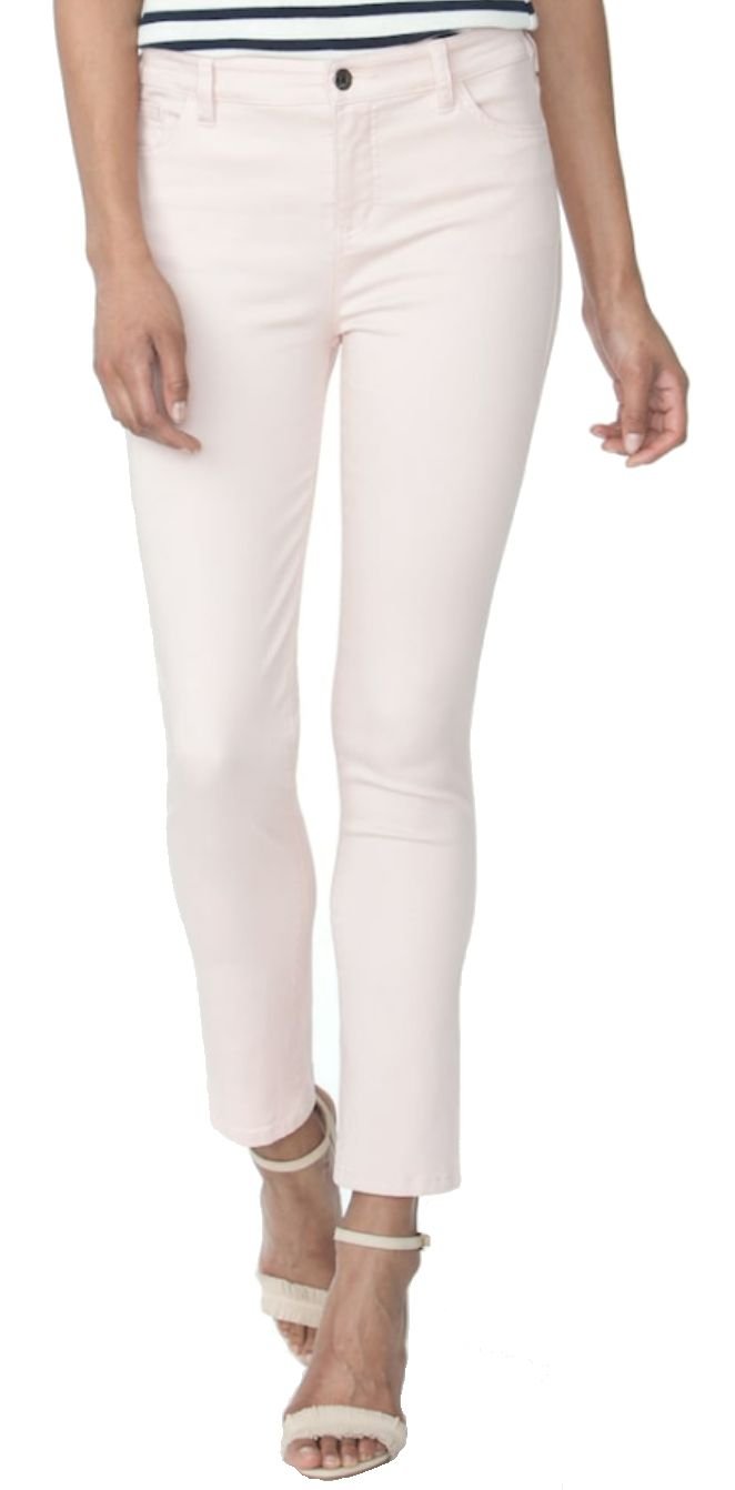 Chaps Womens Madden Slimming Fit Capri Pant Pink Mist 12 Regular