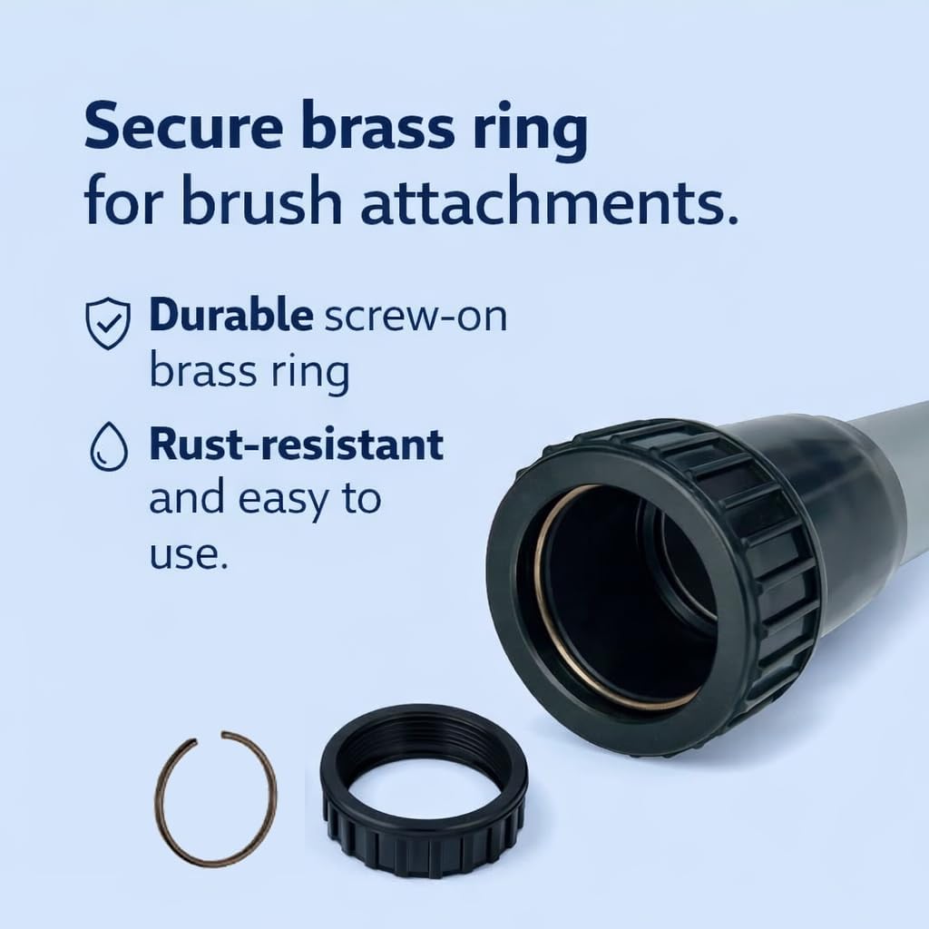 Replacement EZ Glide Tool Attachment Kit for Proteam & Hoover C2401 Backpack Vacuums, Includes 14" Ez Glide Tool, 56" Two-Piece S Wand, Crevice Tool, Dust Brush & Upholstery Tool