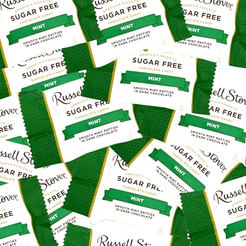 Gourmet Sugar Free Mint Patties-1 lb Deliciously Crafted Dark Chocolate Mint Delight for a Guilt-Free Indulgence Made with Stevia Extract-Perfect for Health-Conscious Chocolate Lovers(16 oz)