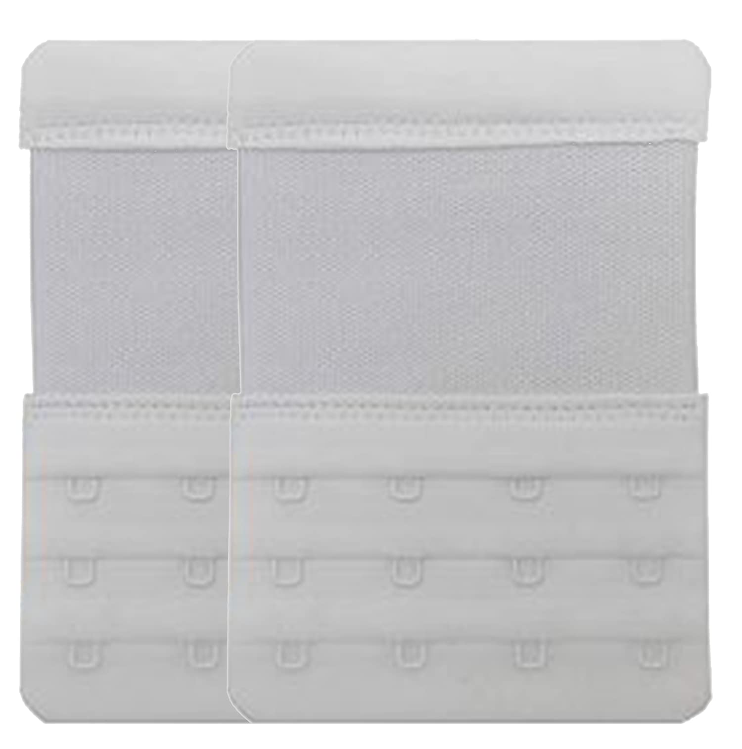 Womens Bra Extenders Soft Elastic Bra Extension Strap Adjustable combo pack, White, Bra Hooks Extender 4 Hook