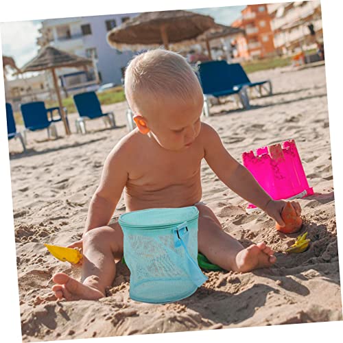 Homoyoyo Children Shell Storage Bag Mesh Beach Toy Organizer Zipper Portable Sand Collection Pouch for Boys and Girls for Beach and Pool Activities4