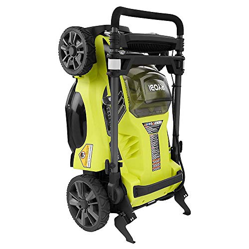 Ryobi RY40180 40V Brushless Lithium-Ion Cordless Electric Mower Kit, with 5.0Ah Battery, 19.88