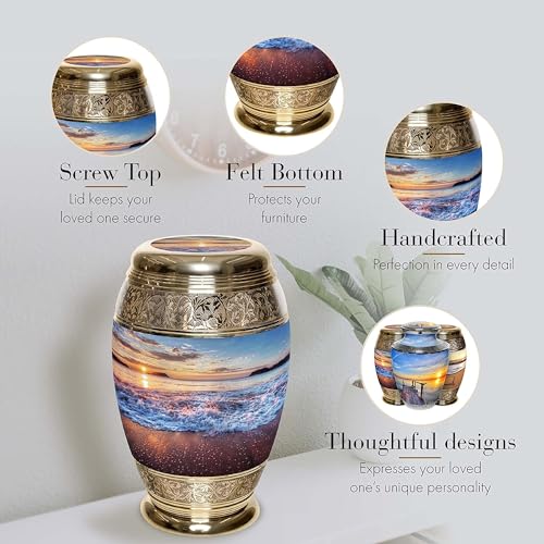 Image of Hawaiian Sunset Cremation Urns for Human Ashes Adult Male Urns for Ashes