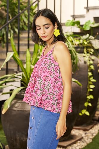 Image of GRECIILOOKS Sleeveless Tops for Women | Casual Tops for Women | Crop Tops for Women | Korean Tops for Women
