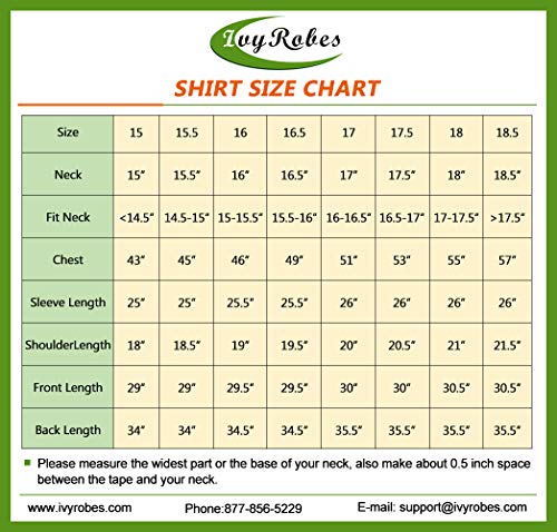 IvyRobes Heren priesterhemd met tab collar kraag Pfarrer lange mouwen Priester Klerus hemd zwart - Image 7