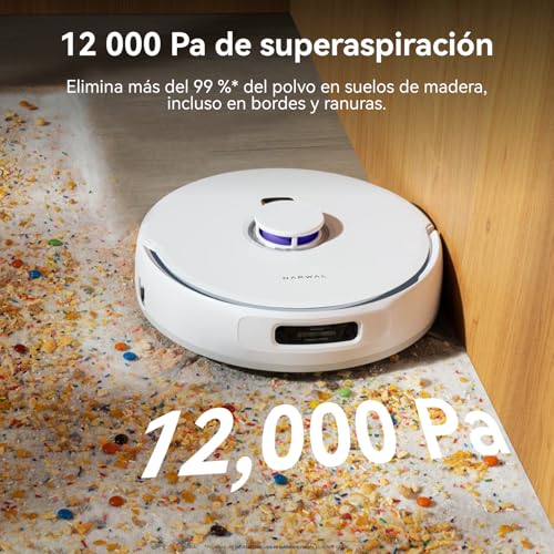 Image of NARWAL Flow Robot Vacuum Cleaner with Auto Water Compact Station and Drainage, 24,000 Pa, FlowWash Mop System, Carpet Focus Cleaning, 45-80C Rinsing and Hot Air Drying, Intelligent App