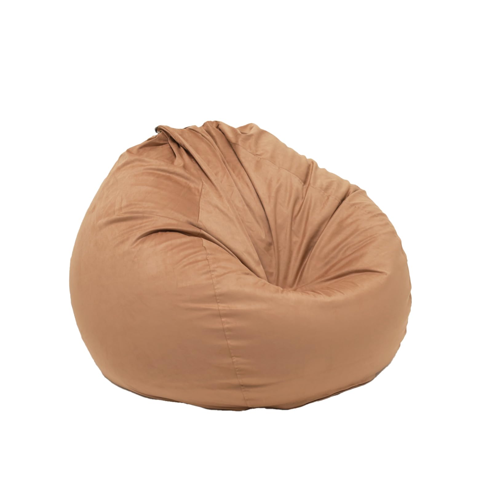 Bean Bag Cover with Liner Only Removable 3ft (No Filler) Velvety Luxurious Microfiber Suede Bean Bag Chair Cover for Adults Indoor (Canyon Clay-Cover&Liner Only, Large)