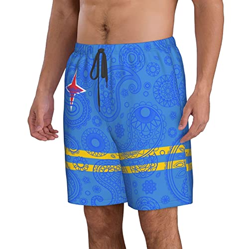 Aruba Paisley Flag Men Shorts Beach Board Trunk Swim Casual with Pockets Boxer Briefs Outdoor2