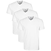 Lower East Maglietta Basic con Scollo a V da Uomo (3/5 / 10 Pezzi)