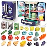 Kitchen Toys, Kitchen Appliance Toys Fridge Refrigerator Toy, Pretend Play Kitchen Set with...