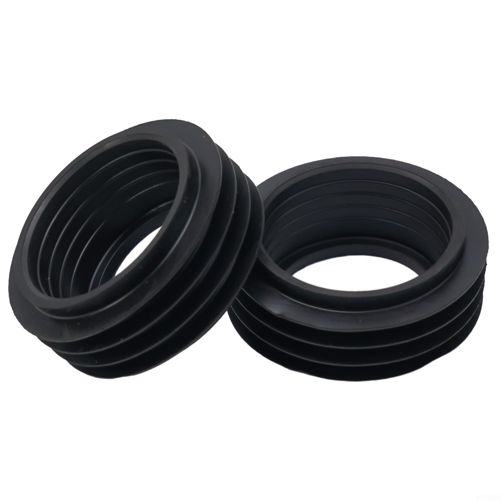 Volakebeing For GEBERIT Low Level Flush Pipe Rubber Cone Seal for 42mm Internal Concealed Bend Bathroom Toilet Plumbing Replacement Part, Black 60x42x25mm