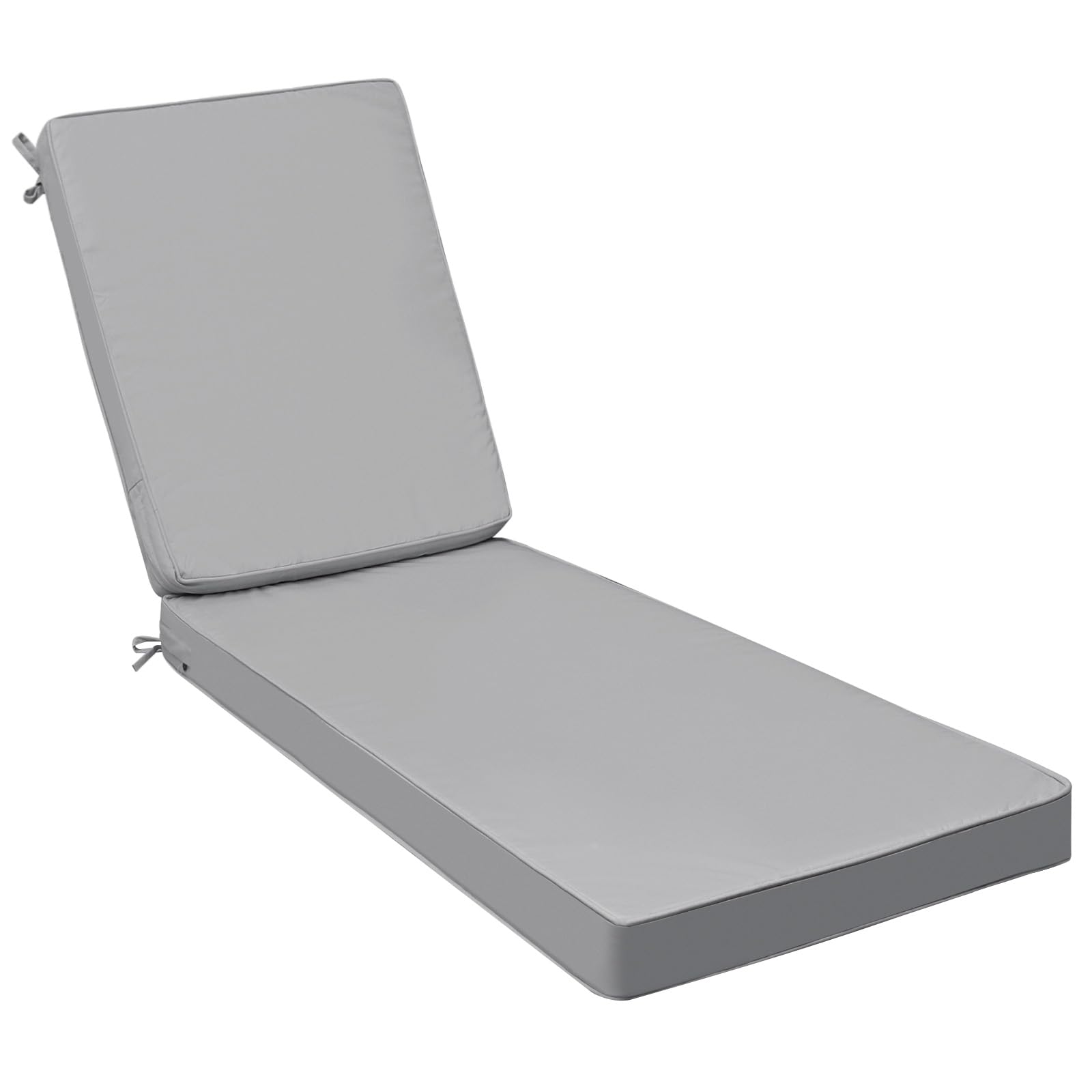 Photo 1 of AAAAAcessories Outdoor Chaise Lounge Cushions, Fade-Resistant, Waterproof Patio Furniture Replacement Cushions, 80" x 26" x 3", Gray