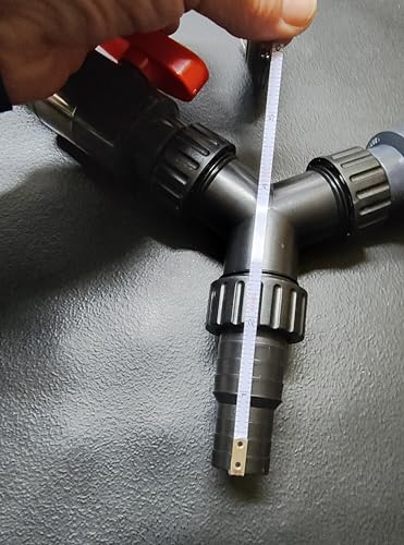 PondH2o 3 Way Y Pond Hose Connector 3/4''-1'' w/On Off Taps, Water Garden Koi Fish Pond Tube or Plumbing Pipework Diverter, Pond Hose Tubing Fittings Y-Distributor for Water Control