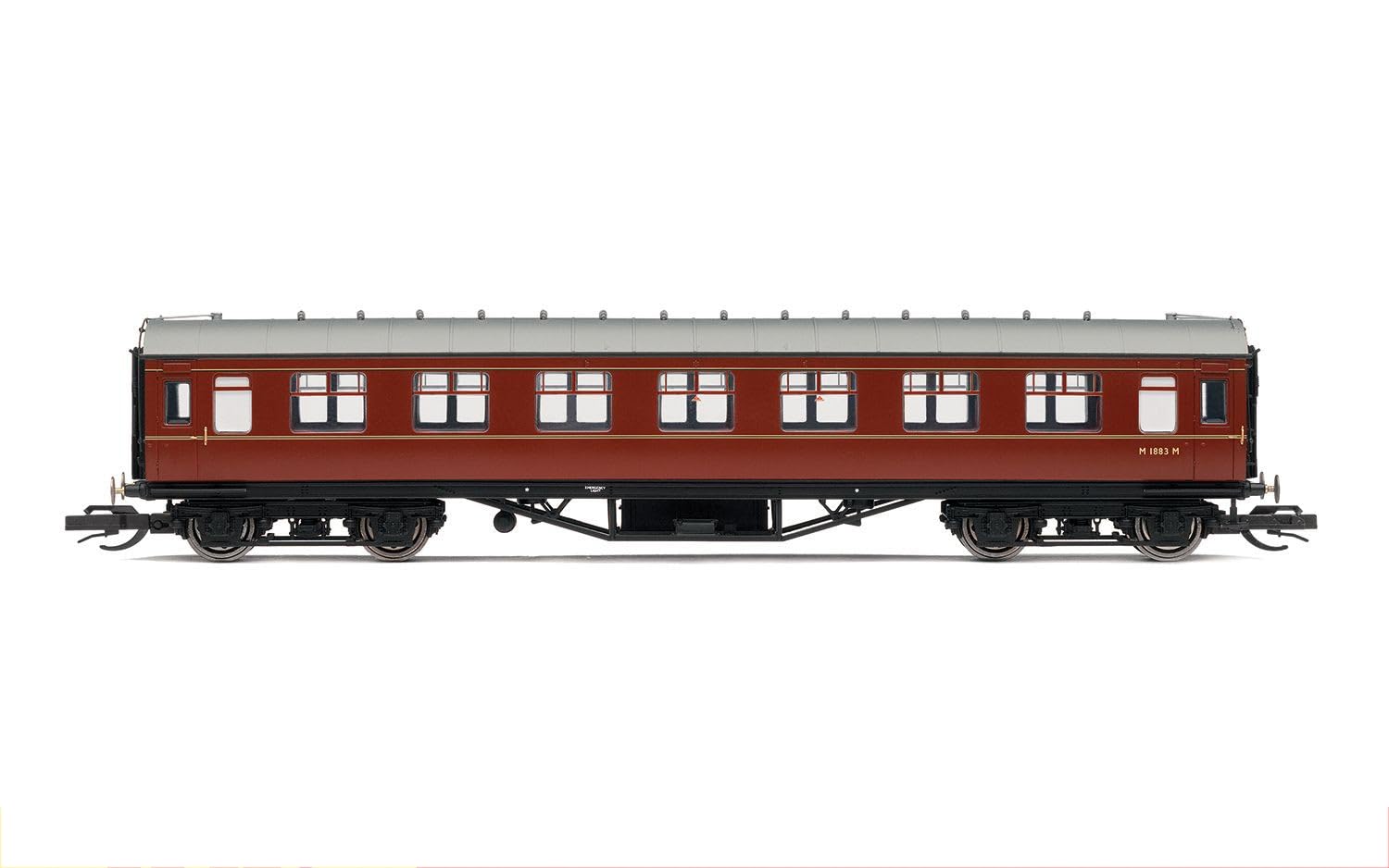 TT:120 Hornby Coach Car - TT4033A BR 57' Corridor Third, M1883M - Era 5 Train Toy, TT Gauge Carriage for Train Set, Rolling Stock Models for Adults - 1:120 Scale Model Gift