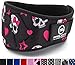 Fitpliclity Weight Lifting Belt (Pink Skulls, Medium)