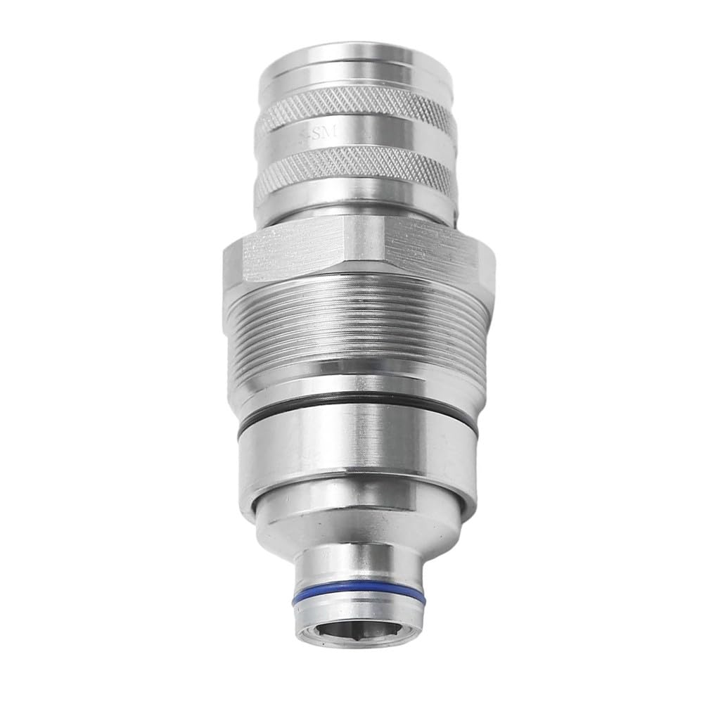 Acoplador hidráulico hembra sin fugas de cara plana compatible con minicargadora 329E 328E