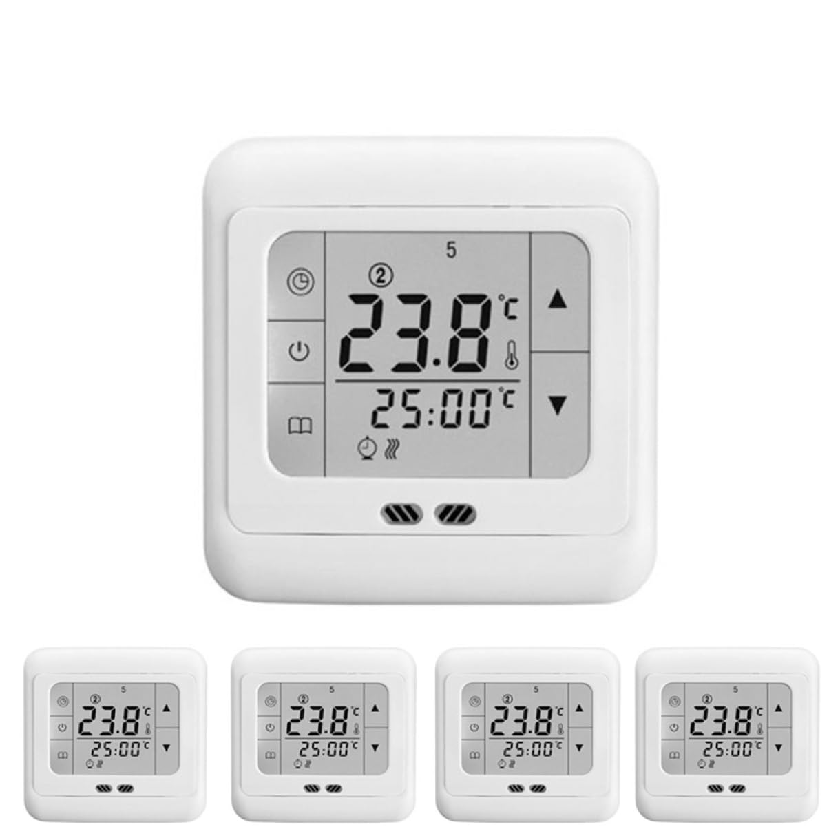 Veemoon Termostato Digitale Programmabile Cronotermostato Touchscreen Elettrico Regolatore Di Temperatura Domestico Digitale Termoregolatore