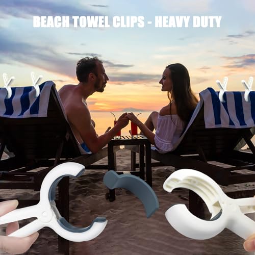 8 Pack Beach Towel Clips - 50% Off with Code OR94FU8N - Image 2