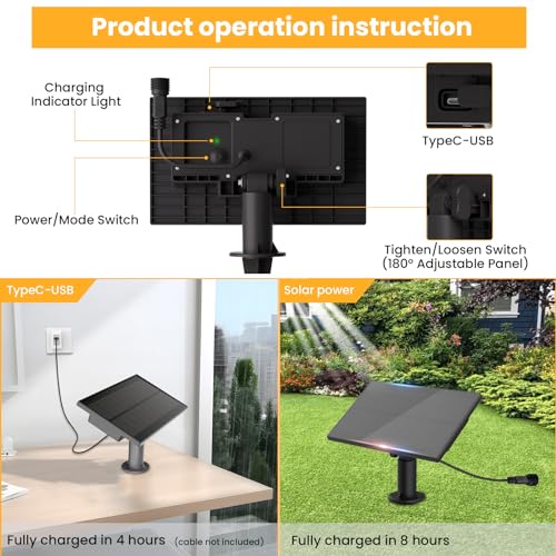 ZOTOYI 150FT Solar String Lights Outdoor Waterproof with USB Port, 73+3 Shatterproof G40 Bulbs, 4 Light Modes Dimmable Solar Powered Patio Lights for Outside Deck Backyard Porch by ZOTOYI - Image 6