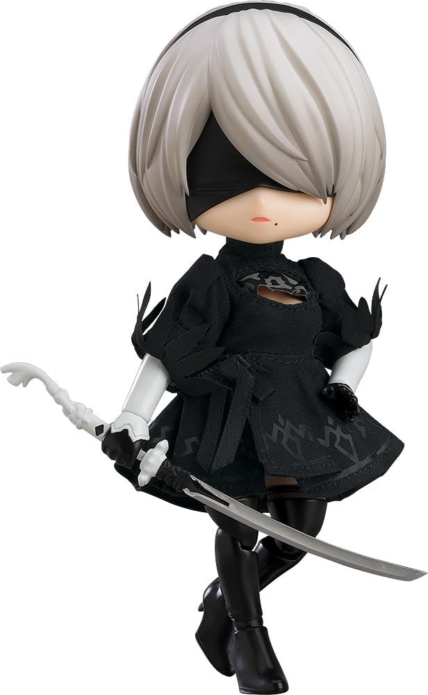 Nendoroid Doll NieR Automata 2B (Type B Yoruha 2), Non-scale, Cloth & Magnet & Plastic Pre-Painted Action Figure