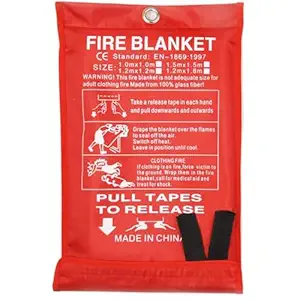 sycszsc Fire Blanket, Emergency Fire Blanket, Fire Retardant Blankets for Kitchen Home and Warehouse