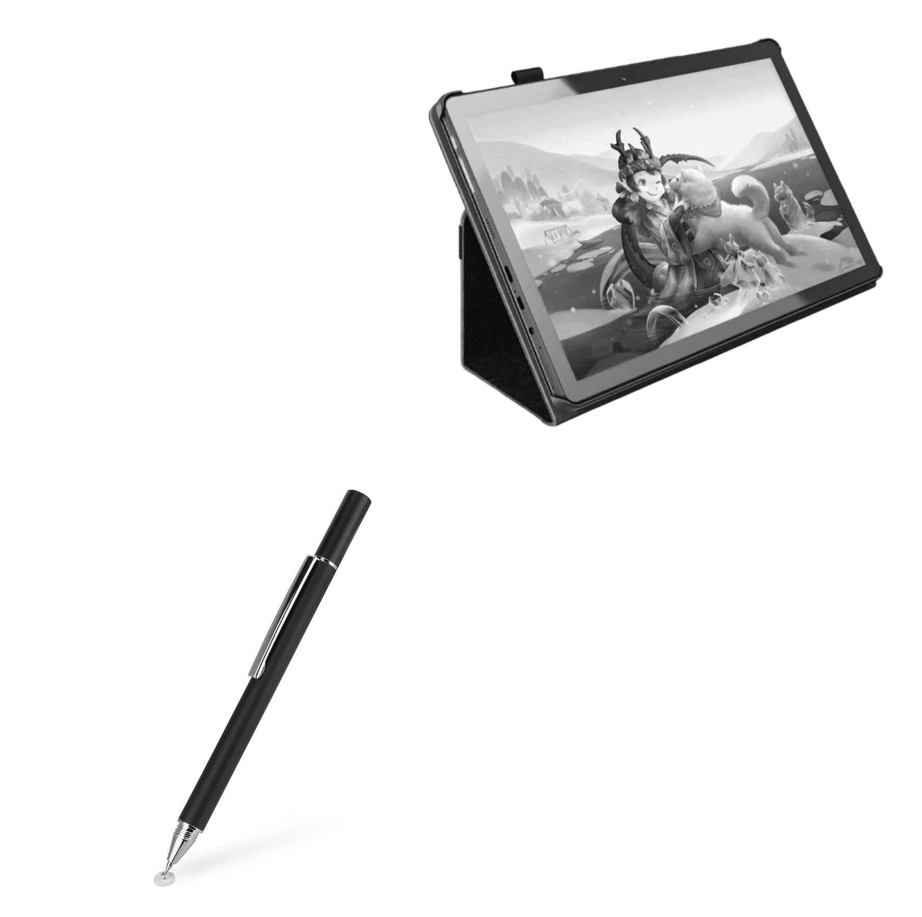 BoxWave Stylus Pen Compatible with Simbans PicassoTab X (10.1 in) - FineTouch Capacitive Stylus, Super Precise Stylus Pen - Jet Black