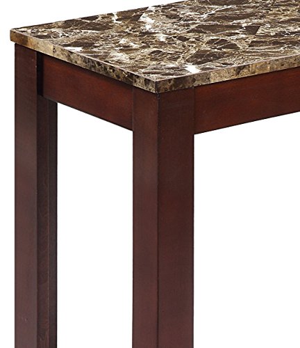 Crown Mark Side Table, 24 in x 12 in x 24 in, Brown