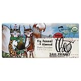 Theo Fantasy Dark Chocolate Inclusion Bars, Fig Fennel with Almond, 2-Ounce (Pack of 12)