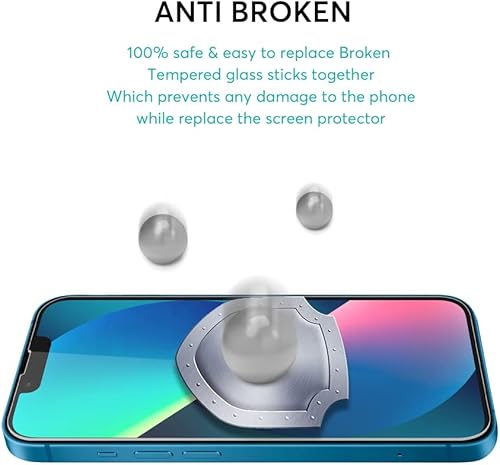 Miniatura 8 de WAASS 2Pack 9H, Full Clear Tempered Glass Screen Protector + 2 Pack Camera Lens Protector Compatible with iPhone 14 Pro.