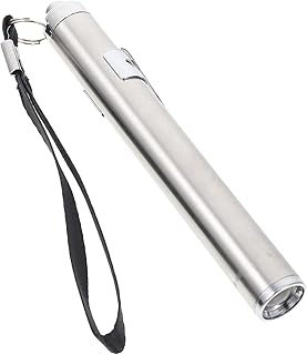 Egg Candler Fashion Chicken Egg Candling Lamp LED Light Small Flashlight Candle for All Eggs Candling Light for Eggs Silver