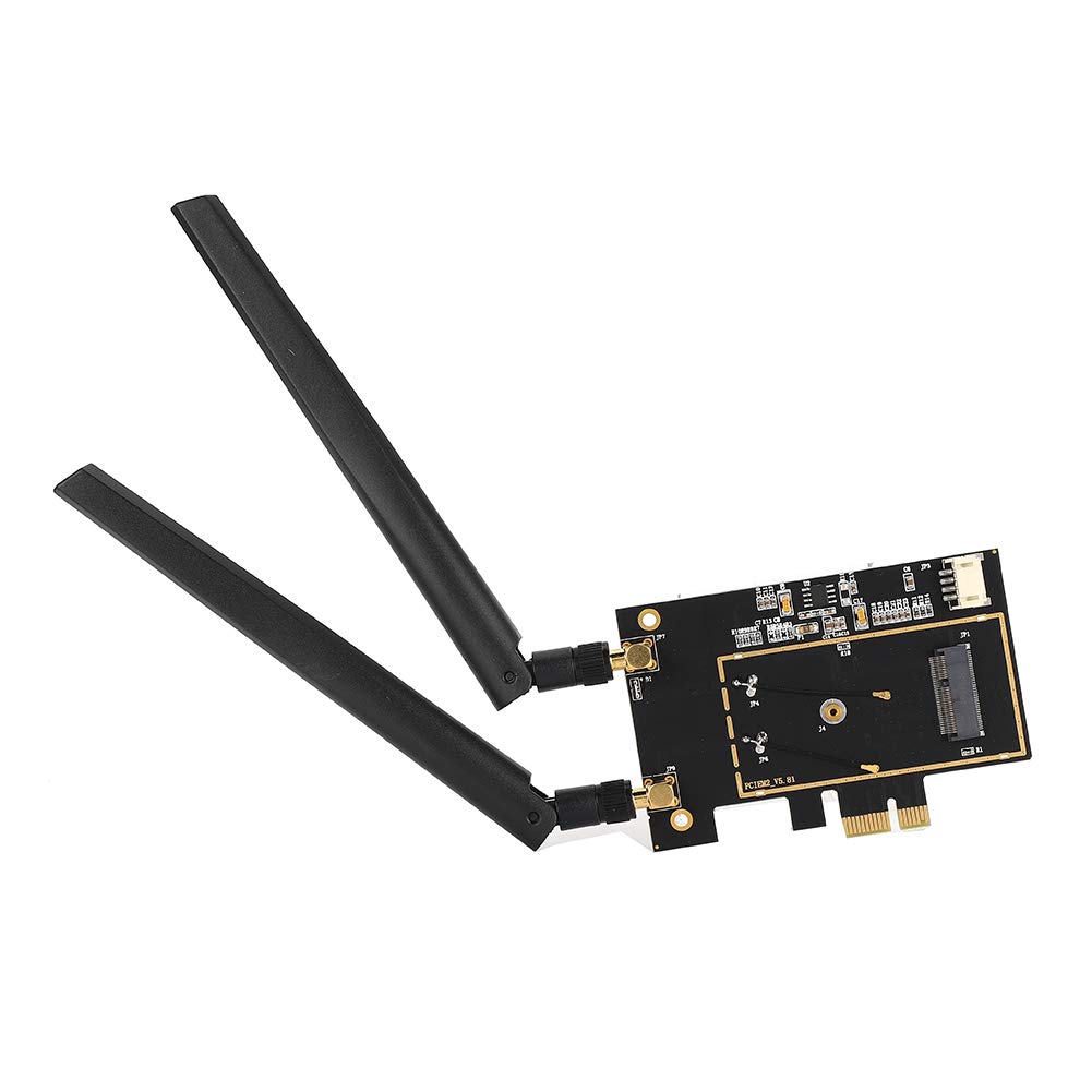 OPPWONG PCIE Card, Pci Card Card for Desktop Pc WLAN Adapter Network Card Converter M.2 NGFF to PCIE 1X Desktop for 8260 7265 1535 7260
