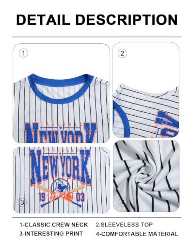 Baseball Jersey Shirts Tank Tops: Women Baseball Savannah Sleeveless Shirts - image 7