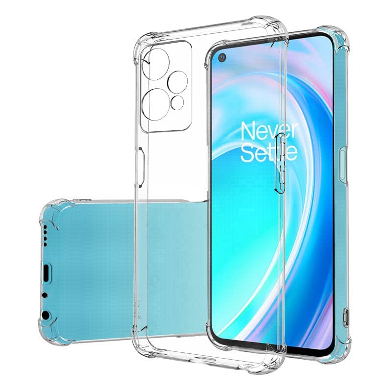 Image of COVERBLACK Rubber Silicone Back Cover for OnePlus Nord CE 2 Lite 5G - Transparent