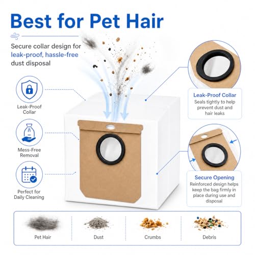 Image of Replacement Parts Compatible with Eufy L60 /L50 Series Robot Vacuums, Accessories Including 1 Main Brush, 4 Hepa Filters, 4 Side Brushes, 4 Dust Bags