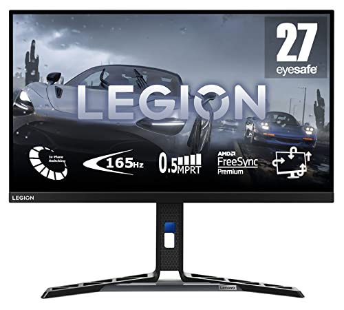 Lenovo Legion Y27 30 Écran Gaming 27" EyeSafe FHD IPS 180Hz 0.5ms MPRT HDMI+DP+USB Câbles DP et USB A vers B FreeSync Premium Haut parleurs Réglage en InclinaisonHauteurRotationPivot - vue 8
