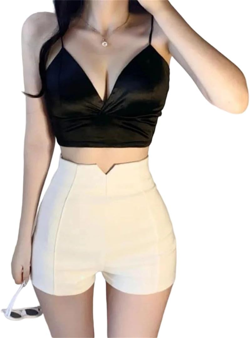 Women's Summer High Waist Elastic Slimming Dance Shorts
