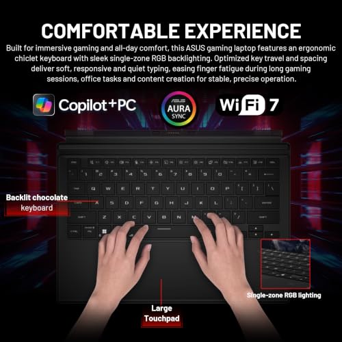 Image of ASUS ROG Flow Z13 13.4 inch 180Hz WQXGA 2-in-1 Touchscreen Gaming Laptop, Ryzen AI MAX+ 395, 64GB LPDDR5X, 2TB Storage(1TB SSD&1TB Docking Station Set), Backlit Keyboard, Wi-Fi 7, Win 11, Black