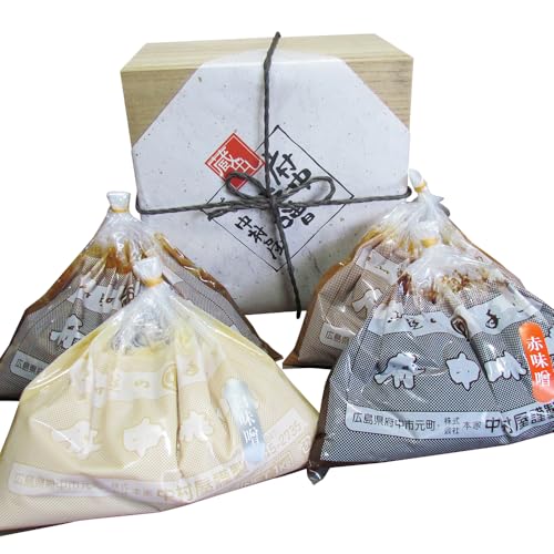 桐箱入 府中みそ詰合せ[No.022] / 味噌 国産 セット 詰め合わせ 広島県 特産品