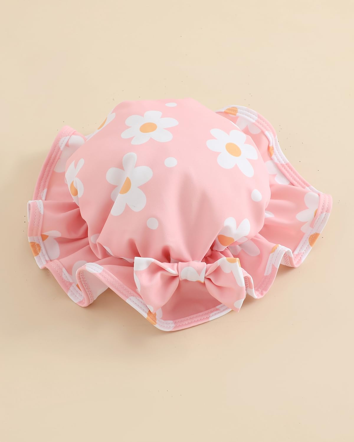Maillot de Bain Bebe Fille Anti UV 3 Mois - 3 Ans, UPF 50+ Combinaison Bebe 3 Pièces avec Chapeau & Bandeau, Maillots Bain Bébé avec Pressions