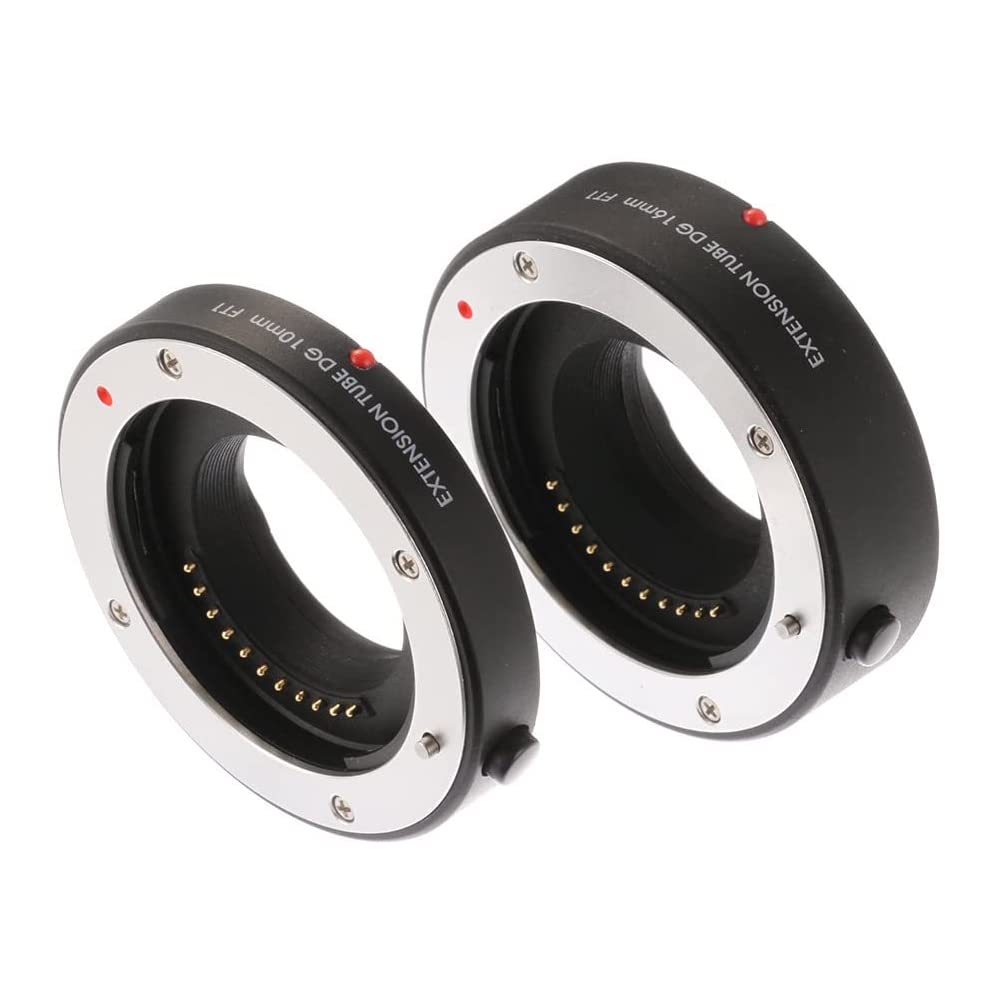 Hersmay Set di anelli distanziali per autofocus macro MFT, 10 mm/16 mm, micro quattro terzi M4/3 per Panasonic GH3 GH4 GH5 GH5s GF6 GX85 GX7 G1 GF1 GX1 per Olympus E-PL5/6/7/8/9 E-M5 E-M10 E-PL5