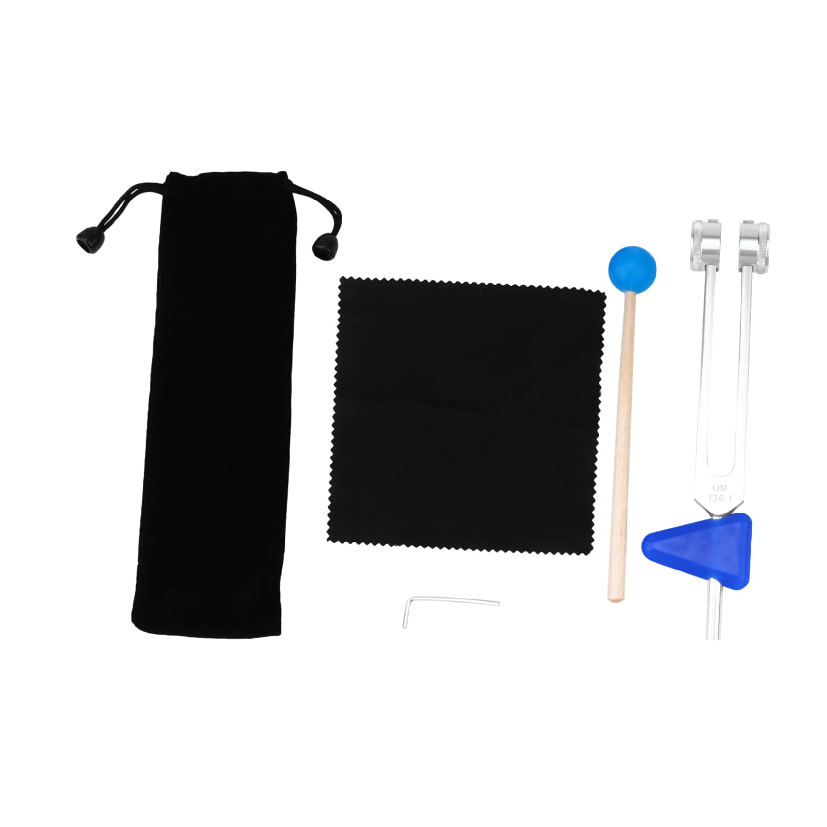 FUNOMOCYA 6pcs Healing Tuning Forks Set Chakra Tuning Fork for Yoga Meditation Sound Awareness Random Color