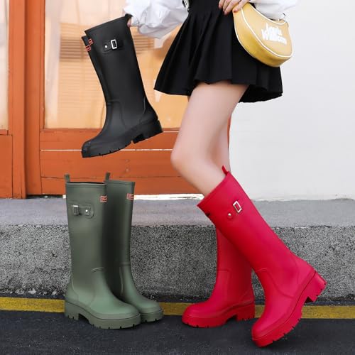 starflare Gummistiefel Damen Knöchelhohe Stiefel Wasserdichte Gummistiefel für Gartenarbeit & Outdoor Leichte & Bequeme Damen Gummistiefel für Spaziergänge, Angeln & Mehr